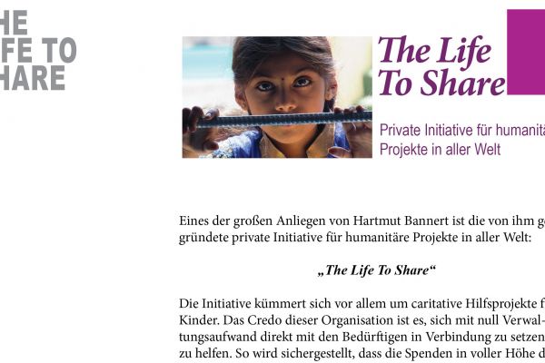 The Life To Share in der Festschrift 25 Jahre ALLERGIKA Pharma